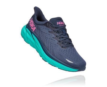 Hoka One One Clifton 8 - Sapatos Ortopédicos Mulher Outer Space / Atlantis | PT-aldNCg7